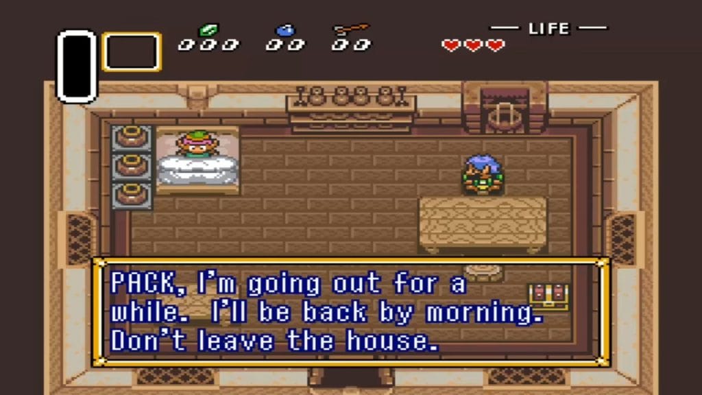 A Link to the Past Schermata della procedura dettagliata di Princess Zelda Rescue