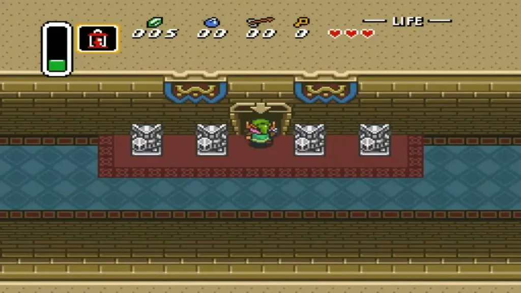 A Link to the Past Captura de pantalla del tutorial de rescate de la princesa Zelda