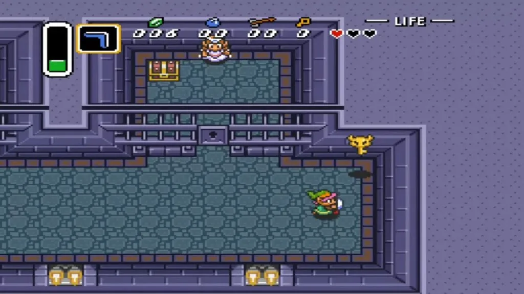 A Link to the Past Captura de pantalla del tutorial de rescate de la princesa Zelda