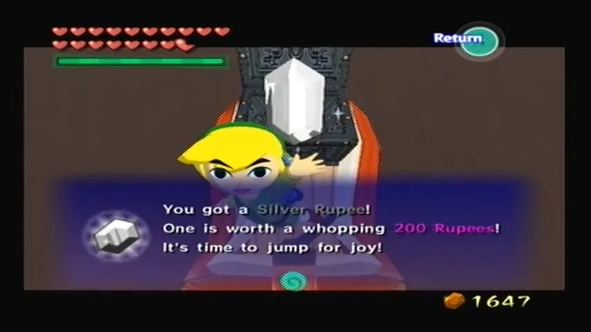 The Wind Waker Schermata della procedura dettagliata della Tabella del Tesoro n. 39