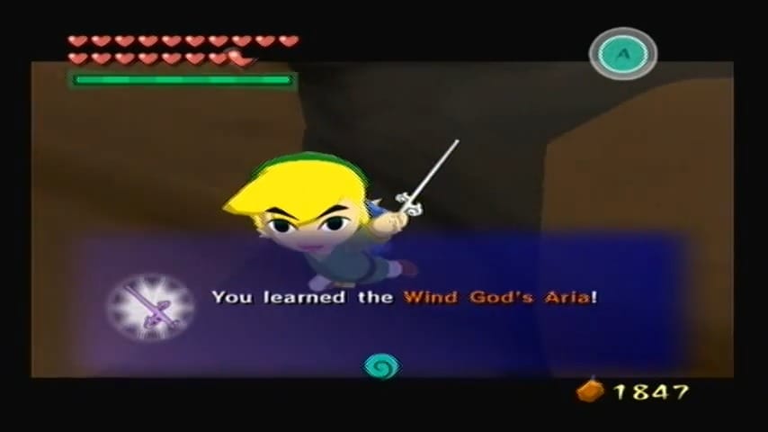 The Wind Waker Schermata della guida completa di Aria Song di Wind God