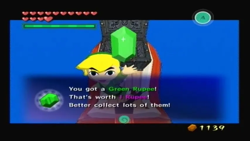 The Wind Waker Schermata della procedura dettagliata della Tabella del Tesoro n. 18