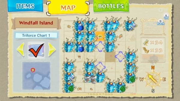 The Wind Waker Blue ChuChu Locations map.