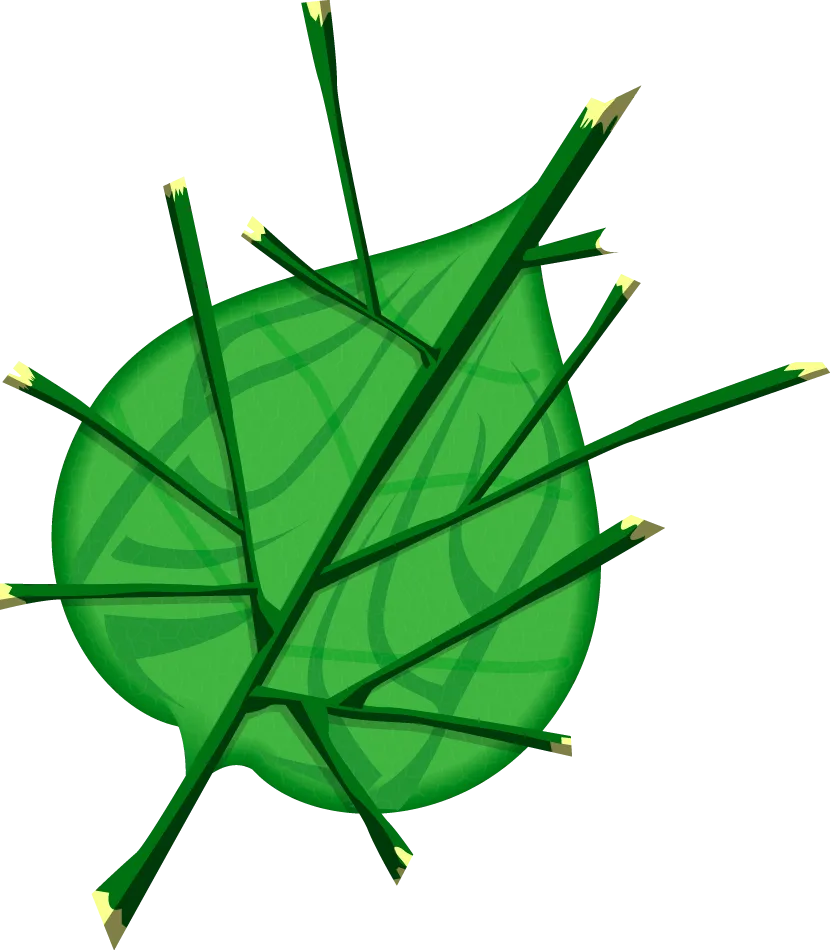 Icono de objeto de hoja Deku de The Wind Waker