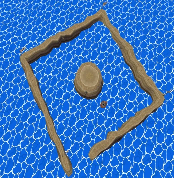Ubicación del arrecife Cyclops desde The Wind Waker