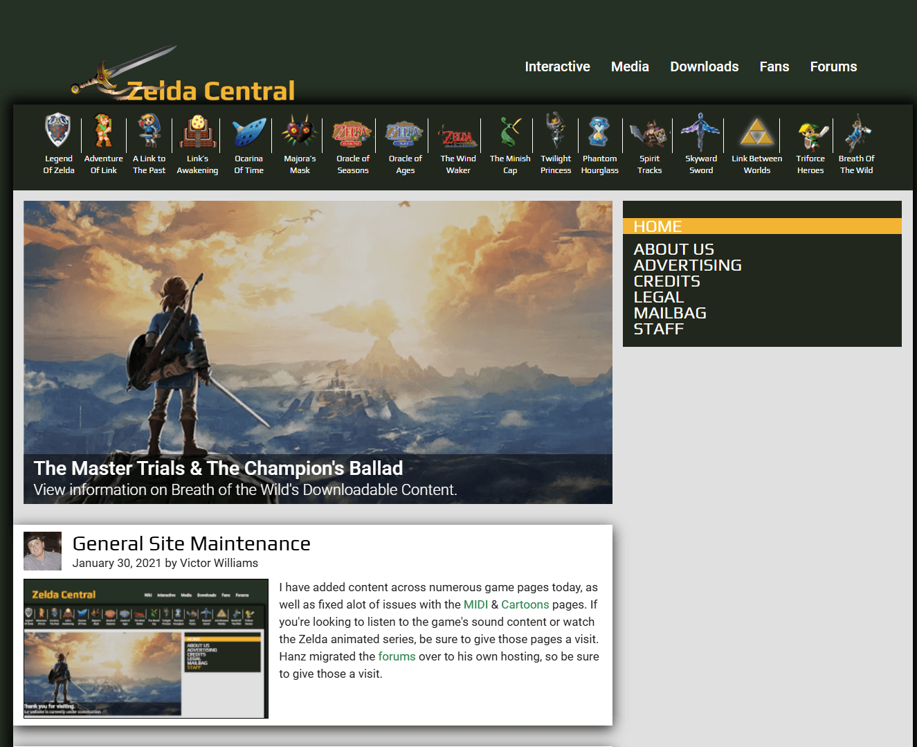 About Zelda Central Zelda Central