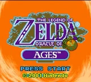 The Legend of Zelda: Oracle of Ages Game Start Screen