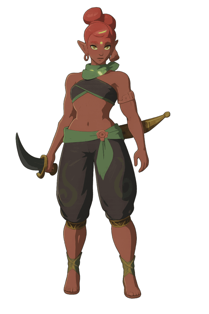 Sholani, a playable character in Hyrule Warriors: Age of Imprisonment