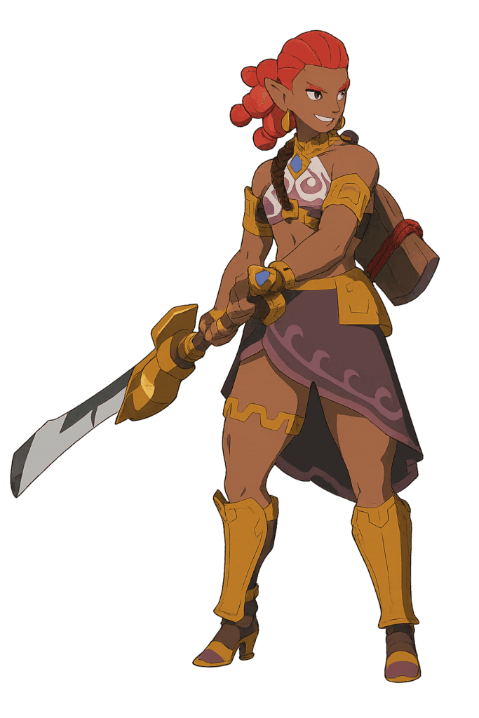 Ronza, a playable character in Hyrule Warriors: Age of Imprisonment