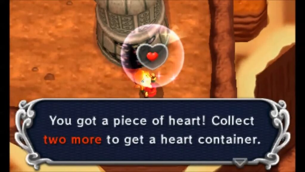 Heart Piece Locations 100 Link claiming the Piece of Heart on the isolated Death Mountain cliff by the fissure pillar in A Link Between Worlds