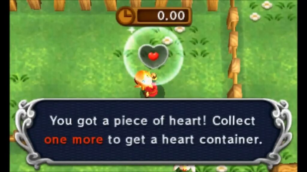 Heart Piece Locations 5 Link claiming the Piece of Heart for clearing Cucco Rush Rooster at Cucco Ranch in A Link Between Worlds