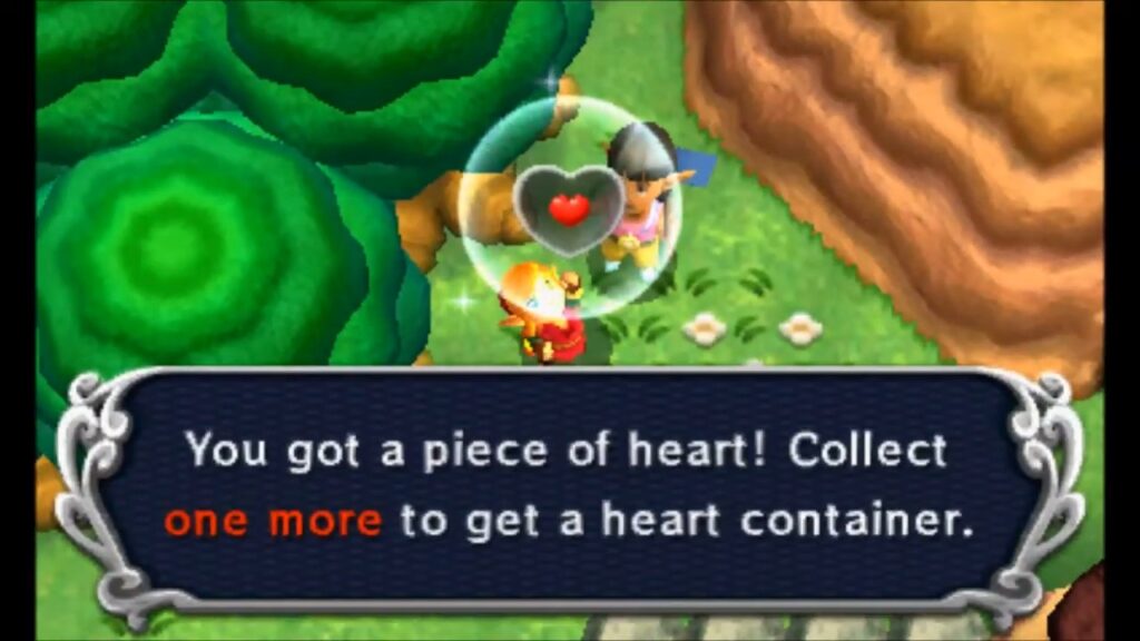 Heart Piece Locations 42 Link claiming the Piece of Heart for winning the Hyrule Hotfoot race in A Link Between Worlds