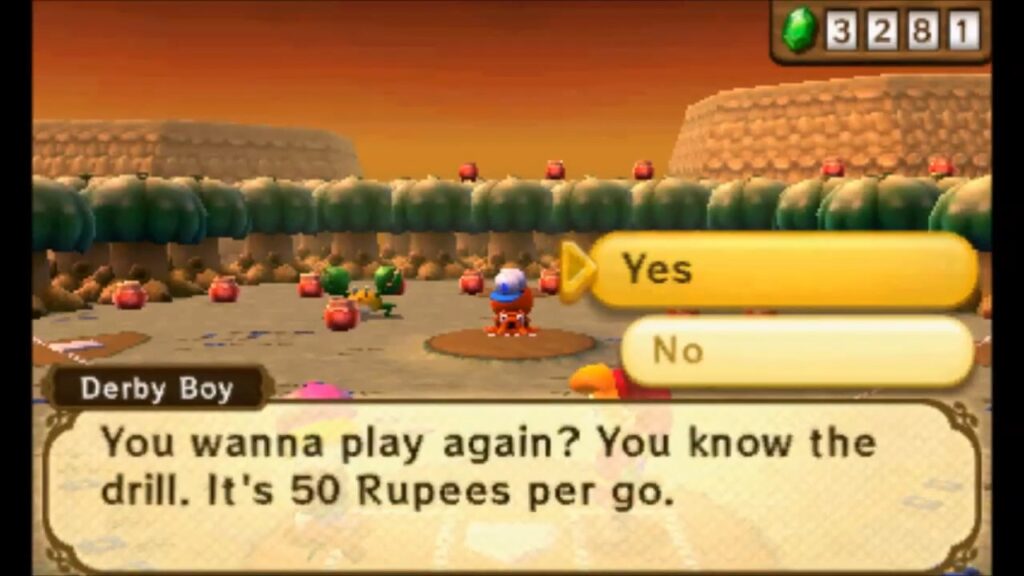 Heart Piece Locations 69 Link starting the Octoball Derby mini-game southeast of Thieves’ Town in A Link Between Worlds