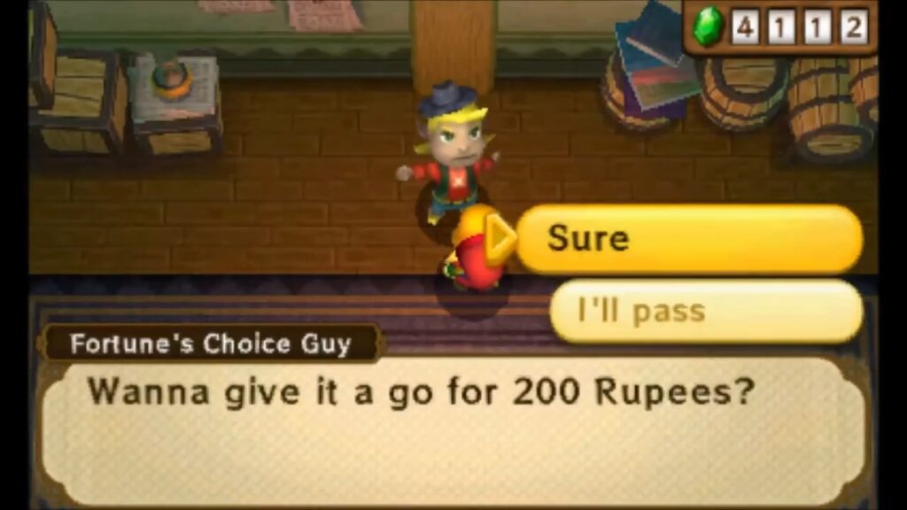 Heart Piece Locations 61 Link paying to play Fortune’s Choice in Thieves’ Town in A Link Between Worlds