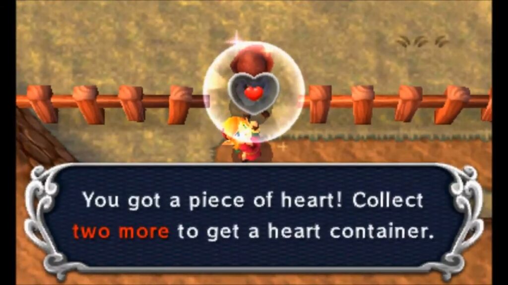 Heart Piece Locations 67 Link claiming the Piece of Heart reward from the Lorule Rupee Rush mini-game in A Link Between Worlds