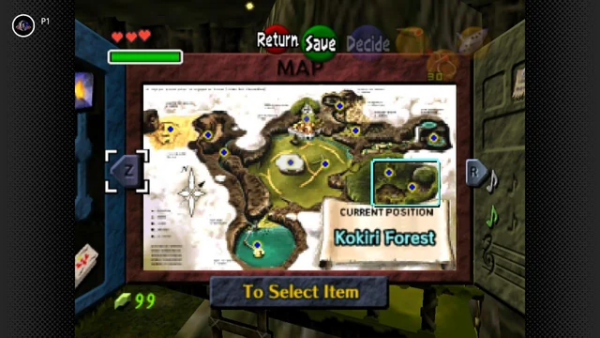 Map Subscreen Screen Shot