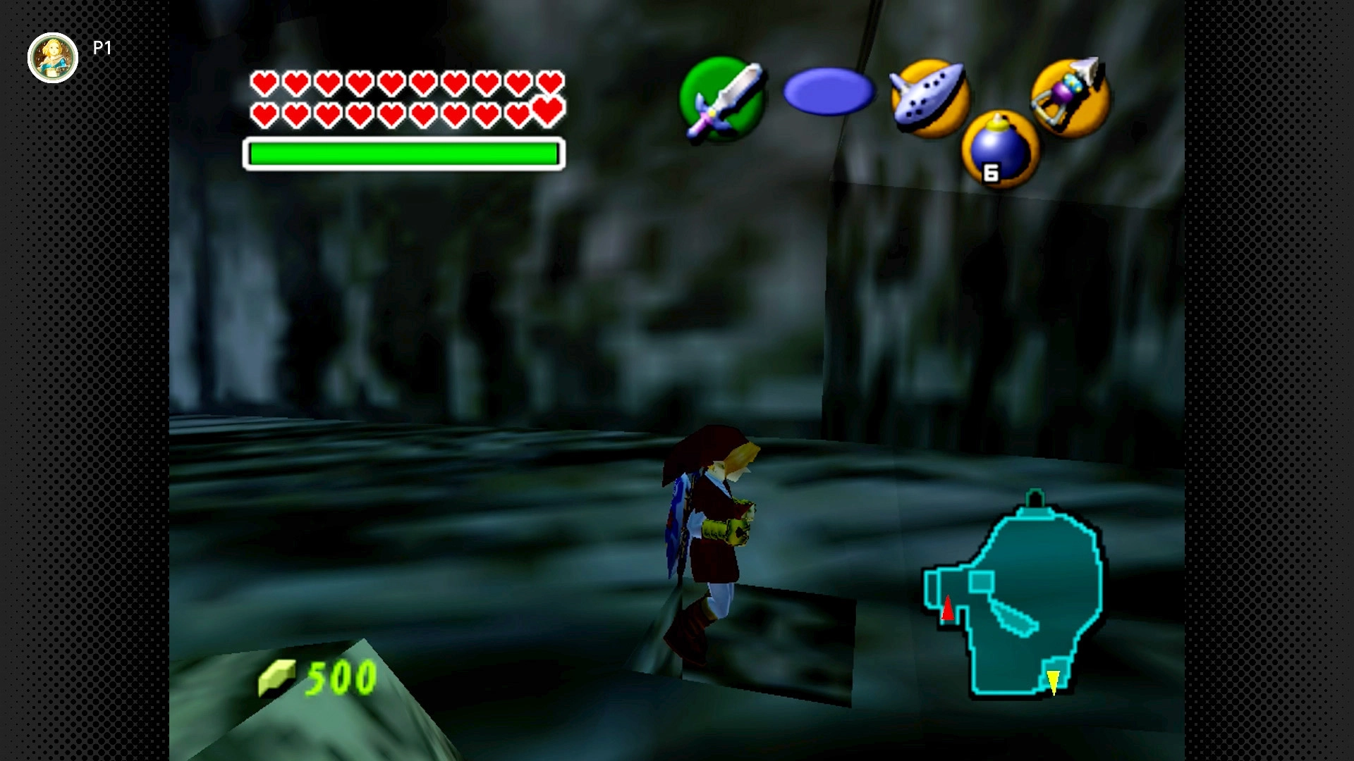 Gold Skulltulas 97 Adult Link lifting a massive grey boulder with the Silver Gauntlets to uncover a hidden grotto hole in Zora's Fountain.