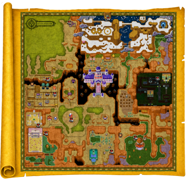 Heart Piece Locations 2 A Link Between Worlds Heart Piece Locations Map 2