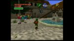 Link explores a fully 3D recreation of Hyrule Castle Town in an Ocarina of Time fan project.