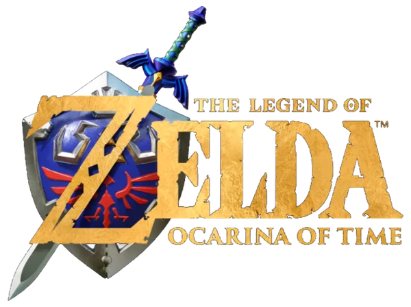 The Legend of Zelda: Ocarina of Time Remake 1 The Legend of Zelda: Ocarina of Time Remake logo featuring the Hylian Shield and Master Sword