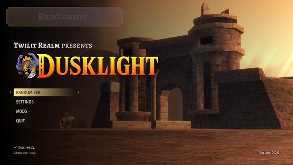 Twilight Princess PC Project Dusklight Gets Huge 2.0 Update With Mods, Randomizer and More 3 Dusklight 2.0 randomizer menu for The Legend of Zelda Twilight Princess PC project