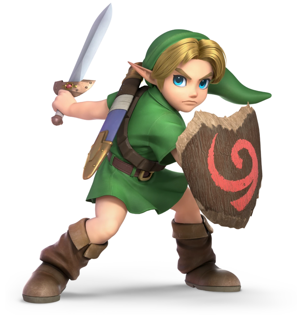 Young Link from Ocarina of Time and Majora's Mask