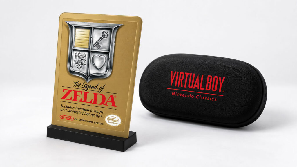 Zelda Display and Virtual Boy Case from My Nintendo