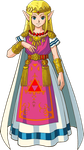 Official Artwork of Princess Zelda from A Link to the Past