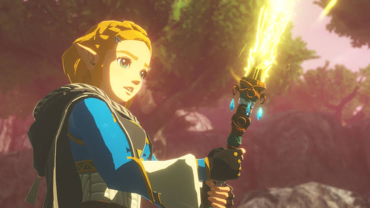 Screenshot of Princess Zelda from Hyrule Warriors: Age of Imprisonment