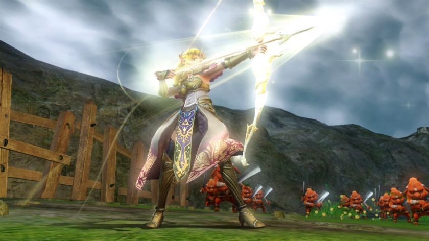 Screenshot of Princess Zelda from Hyrule Warriors