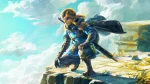 Official Artwork from The Legend of Zelda: Tears of the Kingdom containing Link kneeling Official Artwork from The Legend of Zelda: Tears of the Kingdom containing Link kneeling