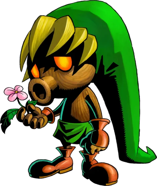 Official Artwork of Delu Link from The Legend of Zelda: Majora's Mask Official Artwork of Delu Link from The Legend of Zelda: Majora's Mask