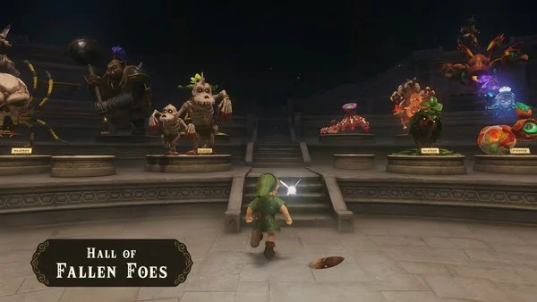 Ocarina of time remake hall of fallen foes monster statues Ocarina of time remake hall of fallen foes monster statues