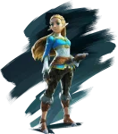 Official Artwork of Princess Zelda from The Legend of Zelda: Breath of the Wild