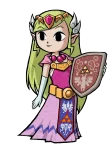 Official Artwork of Princess Zelda from The Minish Cap