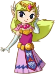 Official Artwork of Princess Zelda from The Legend of Zelda: Spirit Tracks