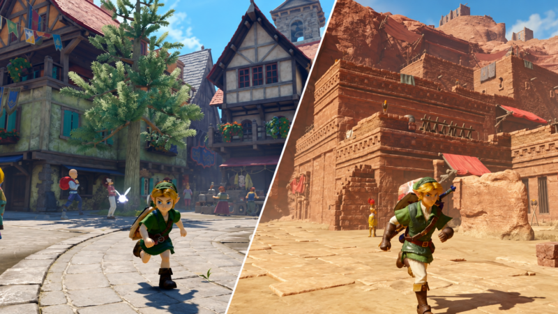 Ocarina of Time Remake Shows Off Castle Town and Gerudo Fortress