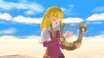 Screenshot of the goddess Hylia from The Legend of Zelda: Skyward Sword HD