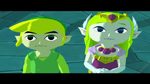 Screenshot of Link and Zelda side-by-side from The Legend of Zelda: The Wind Waker