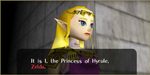 Screenshot of Princess Zelda from The Legend of Zelda: Ocarina of Time