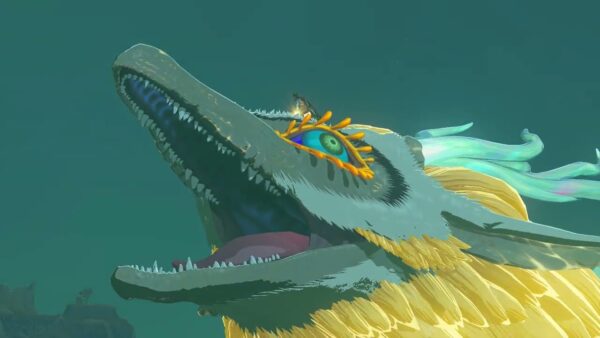 Screenshot of the Light Dragon from The Legend of Zelda: Tears of the Kingdom