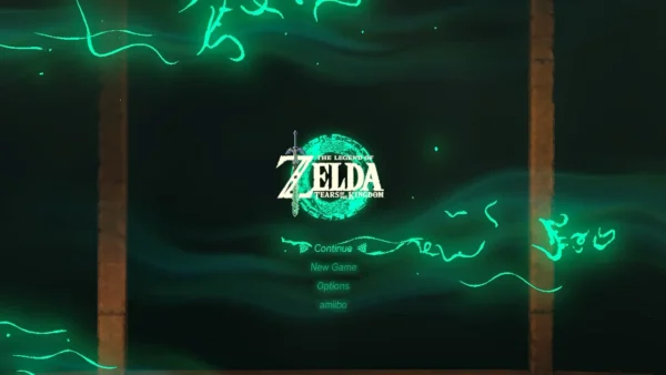 The Legend of Zelda: Tears of the Kingdom Title Screen