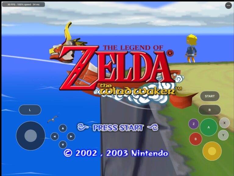 The Wind Waker Recomp Title Screen