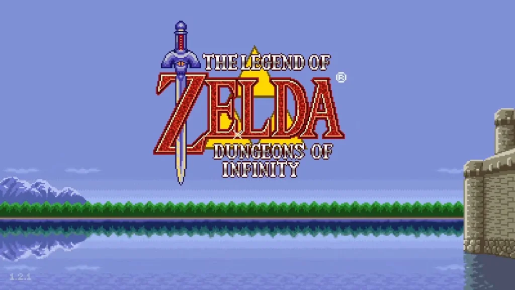 Link battles two armored enemies wielding swords and shields in The Legend of Zelda: Dungeons of Infinity.
