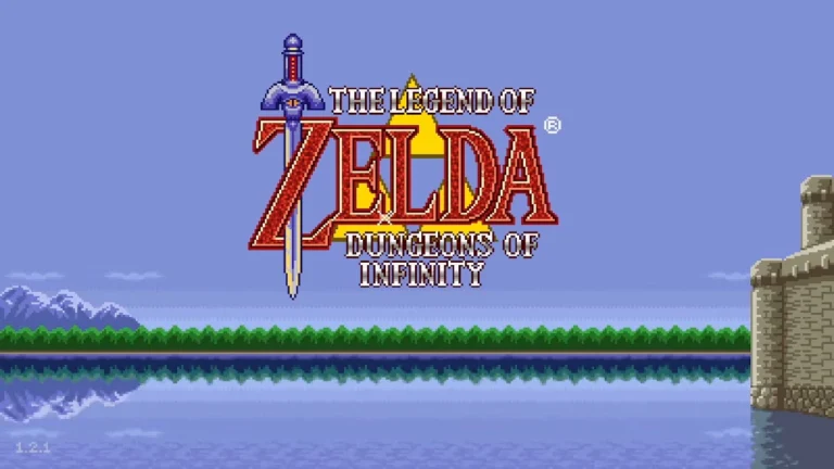 Link battles two armored enemies wielding swords and shields in The Legend of Zelda: Dungeons of Infinity.