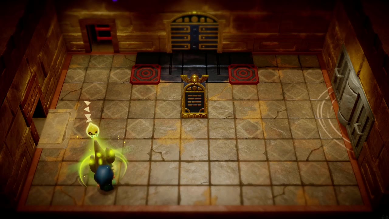 Gerudo Sanctum Dungeon - The Legend of Zelda: Echoes of Wisdom Walkthrough 49 Zelda activates the Waypoint statue in the bottom-left corner of the tribute room.