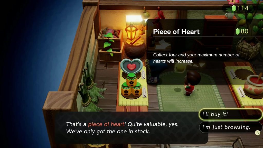 The Mysterious Rifts in Suthorn Forest - The Legend of Zelda: Echoes of Wisdom Walkthrough 38 The Suthorn Shop offers a Piece of Heart for 80 rupees with the option to buy it