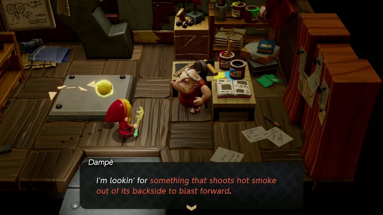 Dampé in his studio describes the jumping, smoke-blasting monster he needs for his first automaton. Dampé in his studio describes the jumping, smoke-blasting monster he needs for his first automaton.