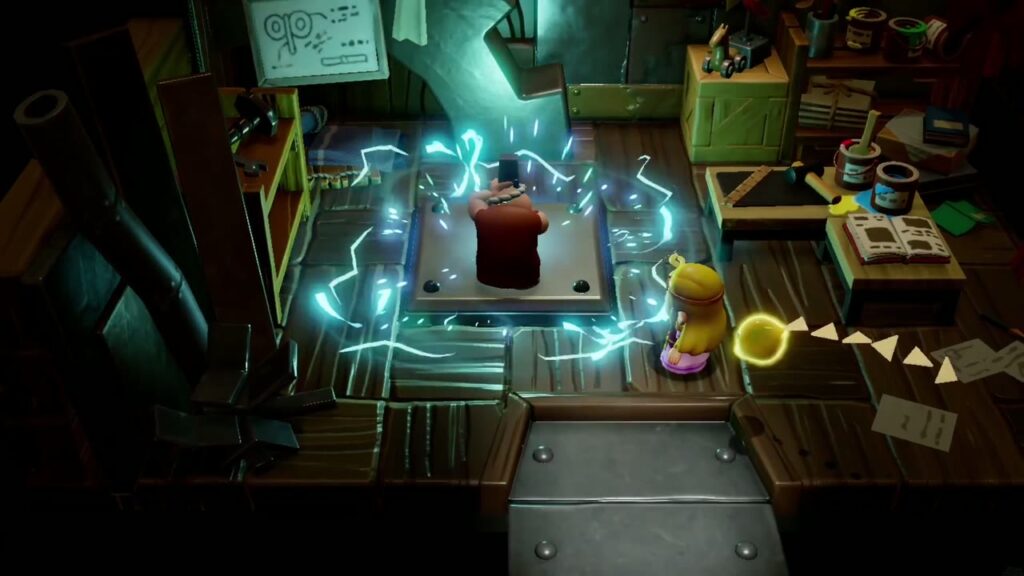 Automatons 38 Blue sparks crackle around Dampé's pedestal as he builds the Goldfinch