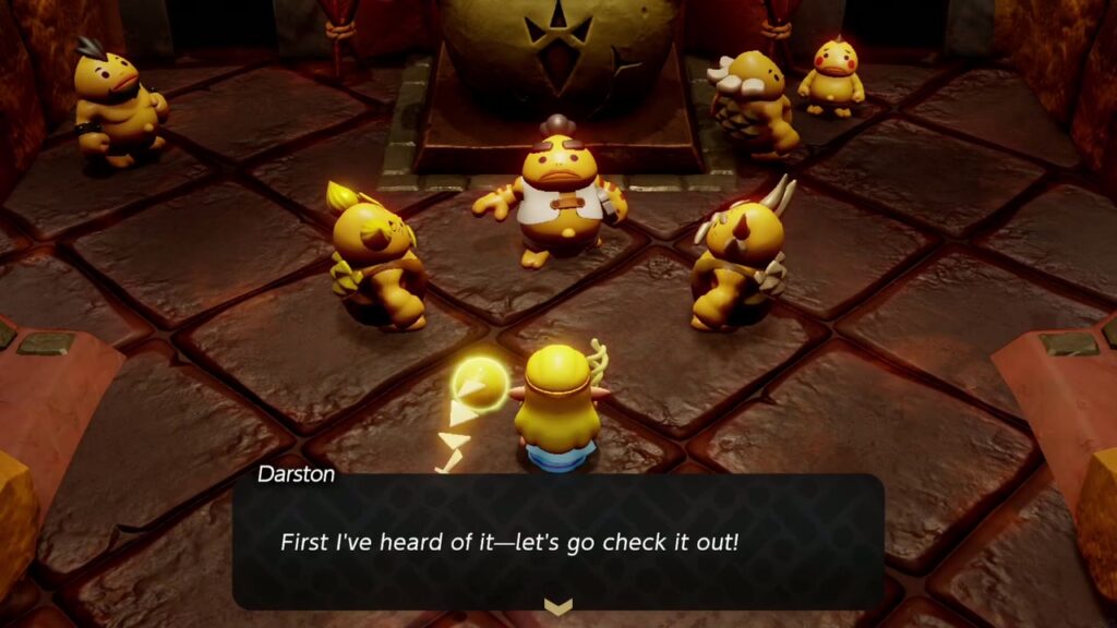 The Rift on Eldin Volcano - The Legend of Zelda: Echoes of Wisdom Walkthrough 61 Darston tells Elder Gol and Elder Silv in Goron City's main hall he'll go check it out.